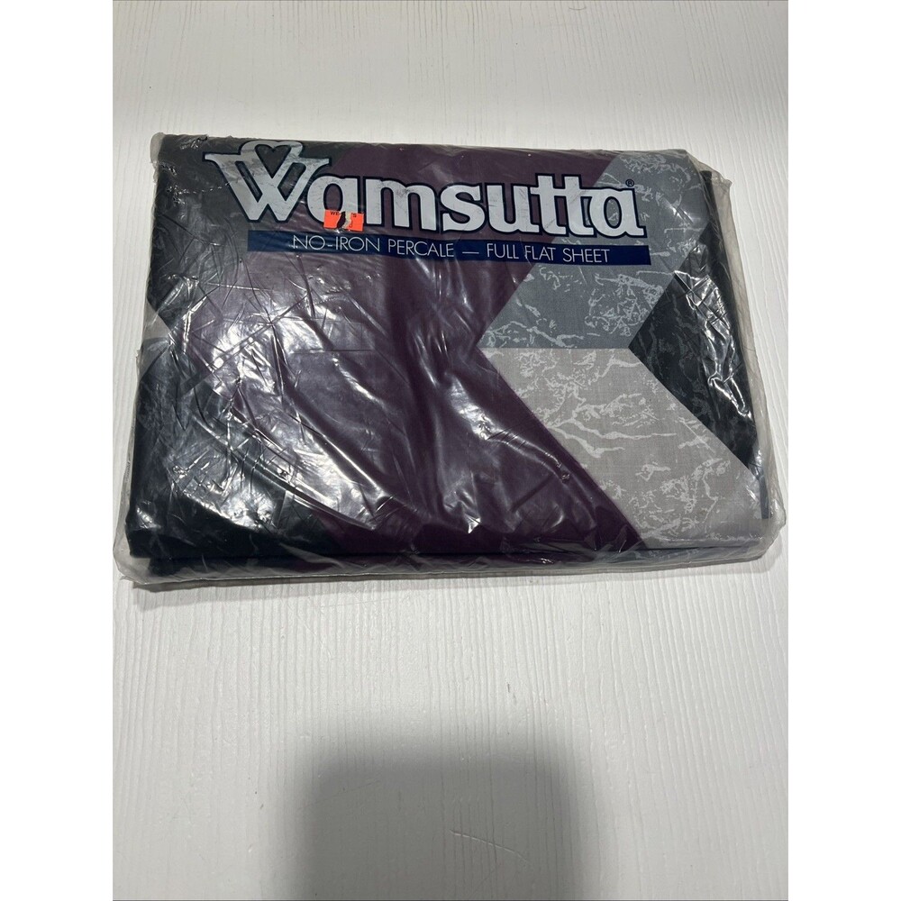 Wamsutta︱Full Flat Sheet︱1989︱81 x 96︱Vintage︱1980's ︱New in Package